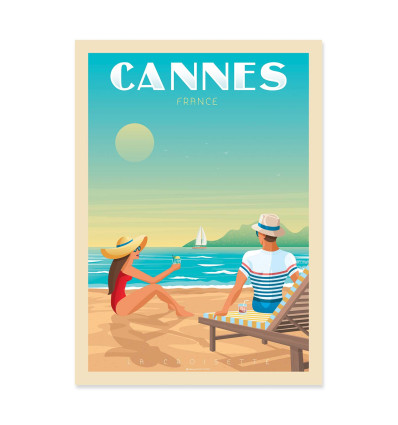 Art-Poster - Cannes - Olahoop Travel Posters
