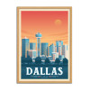 Art-Poster - Dallas - Olahoop Travel Posters