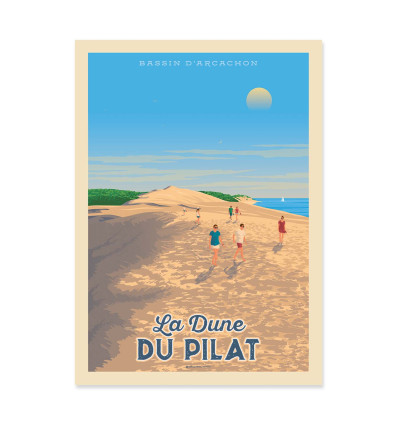 Art-Poster - La dune du Pilat - Olahoop Travel Posters