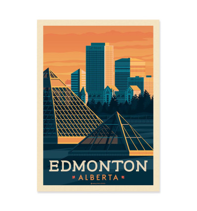 Art-Poster - Edmonton - Olahoop Travel Posters