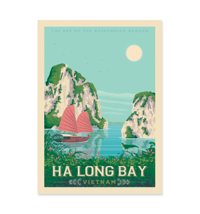 Art-Poster - Halong Bay - Olahoop Travel Posters