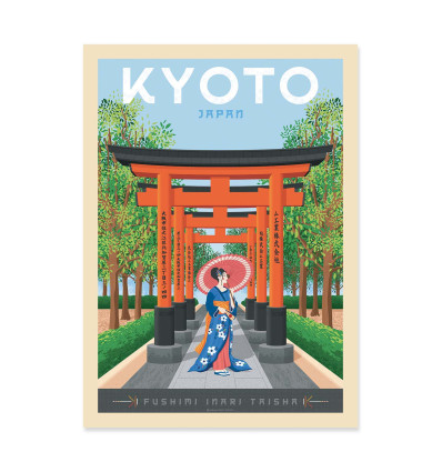 Art-Poster - Kyoto - Olahoop Travel Posters