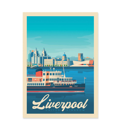 Art-Poster - Liverpool - Olahoop Travel Posters