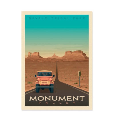 Art-Poster - Monument valley - Olahoop Travel Posters