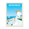 Art-Poster - Mykonos - Olahoop Travel Posters