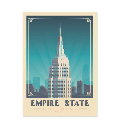 Art-Poster - Empire State Building - Olahoop Travel Posters