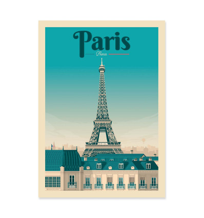 Art-Poster - Paris - Olahoop Travel Posters