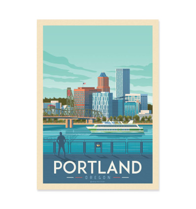 Art-Poster - Portland - Olahoop Travel Posters