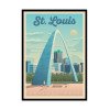 Art-Poster - Saint Louis - Olahoop Travel Posters