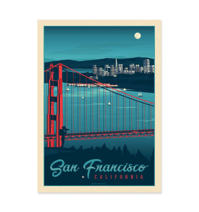 Art-Poster - San Francisco - Olahoop Travel Posters