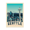 Art-Poster - Seattle - Olahoop Travel Posters