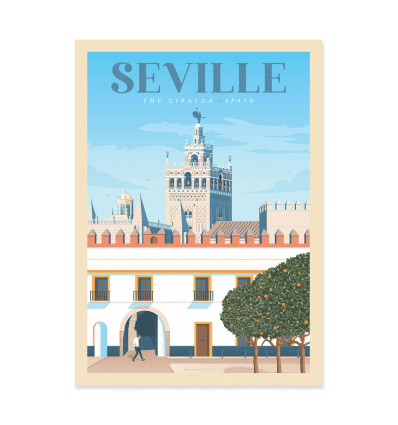 Art-Poster - Seville - Olahoop Travel Posters