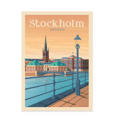 Art-Poster - Stockholm - Olahoop Travel Posters