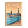 Art-Poster - Stockholm - Olahoop Travel Posters