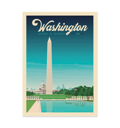 Art-Poster - Washington - Olahoop Travel Posters