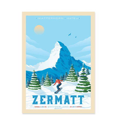 Art-Poster - Zermatt - Olahoop Travel Posters