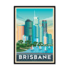 Art-Poster - Brisbane - Olahoop Travel Posters