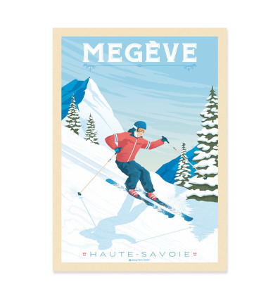 Art-Poster - Megeve - Olahoop Travel Posters