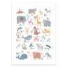Art-Poster - Animal alphabet - Klara Hawkins
