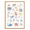 Art-Poster - Animal alphabet - Klara Hawkins
