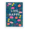 Art-Poster - Live happy - Klara Hawkins