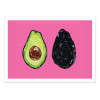 Art-Poster - Avocado on pink - Alice Straker