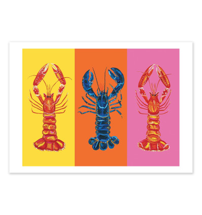 Art-Poster - Lobster langoustines love - Alice Straker