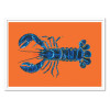 Art-Poster - Lobster on Orange - Alice Straker