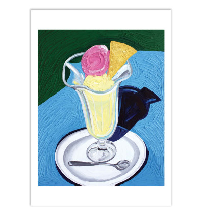 Art-Poster - Raspberry and vanilla Ice cream - Alice Straker