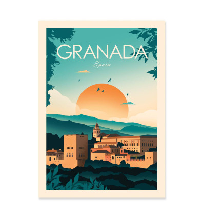 Art-Poster - Granada Spain - Studio Inception
