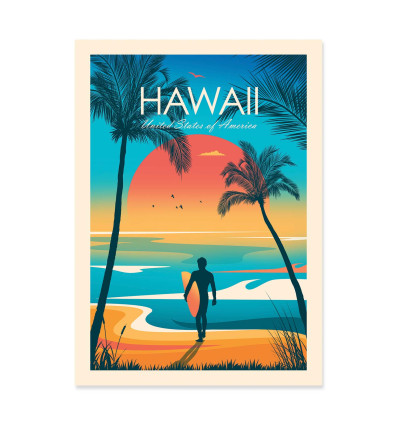 Art-Poster - Hawaii - Studio Inception