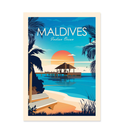 Art-Poster - Maldives - Studio Inception