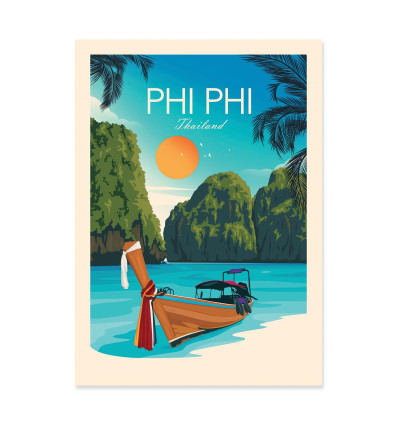 Art-Poster - Phi Phi Thailand - Studio Inception