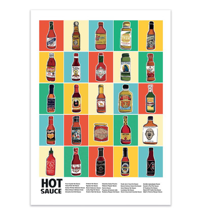Art-Poster - Hot sauce - Wall Chart Co