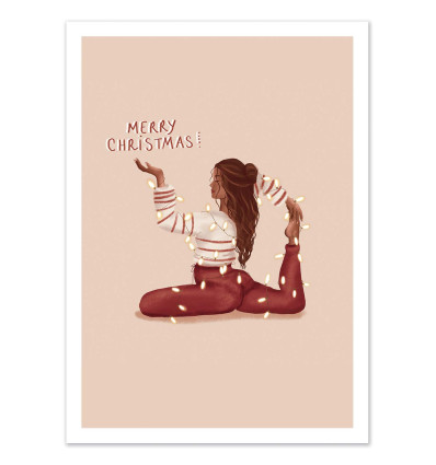 Art-Poster - Yoga christmas - Illustre Mayon
