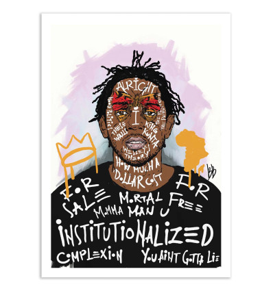Art-Poster - Kendrick Version 2 - Bokkaboom