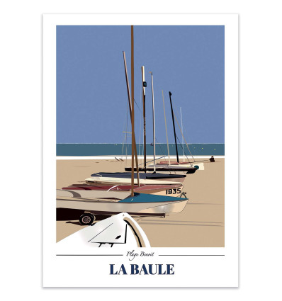 Art-Poster - La Baule - LPX Illustration