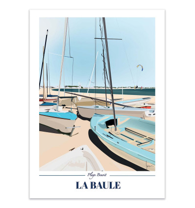 Art-Poster - La Baule Version 2 - LPX Illustration