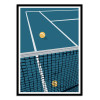 Art-Poster - Filet Tennis Bleu - LPX Illustration