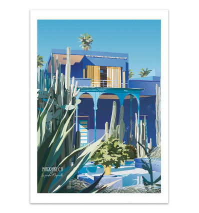 Art-Poster - Jardin Majorelle Marrakeck - Artmoric