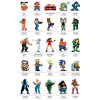 Art-Poster - Legendary 2D Videogame heroes - Olivier Bourdereau