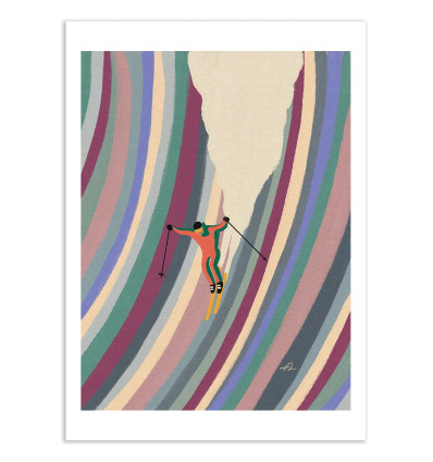 Art-Poster - Down the Slope - Fabian Lavater