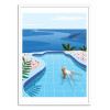 Art-Poster - Girl in Pool - Petra Lizde