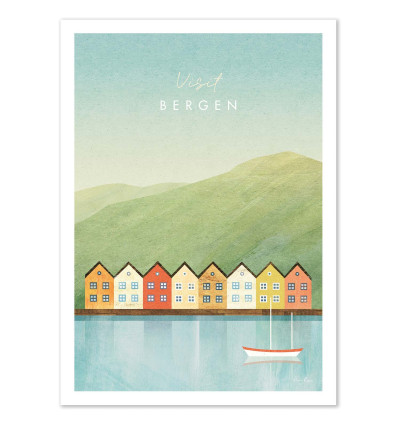 Art-Poster - Visit Bergen - Henry Rivers