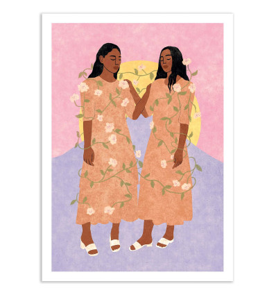 Art-Poster - Moon sisters - Lemon Fee