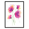 Art-Poster - Abstract Poppies Pink - Ninola
