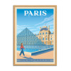 Art-Poster - Paris Musée du Louvre - Olahoop Travel Posters