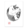 Art-Poster - Round cat - Pechane Sumie