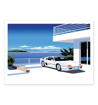 Art-Poster - 80s car - Vistas Studio