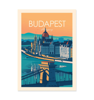 Art-Poster - Budapest Hungary - Studio Inception